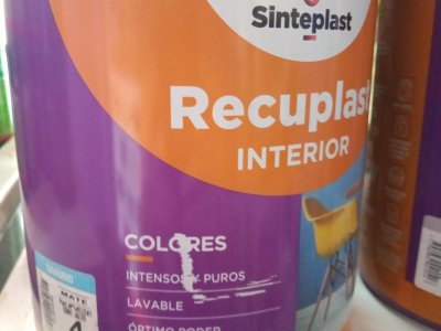 Látex recuplast interior lavable color x 4 litros 